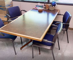 [#B8-5] Blue guest chair