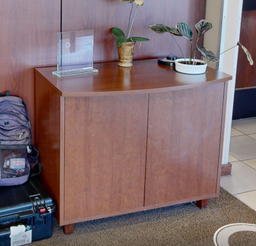 [#D20-7] 2 door wood cabinet