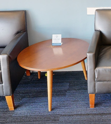 [#C3-6] Round coffee table, wood