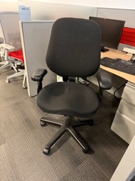 [#B13-5] TASK CHAIR, BLACK (ROUND SHAPE)