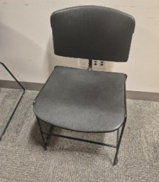 [#B4-18] Black Lunch Room Chairs
