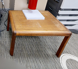 [#C11-12] Square side table, wood