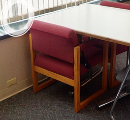 [#B9-5] Guest Chair - Red