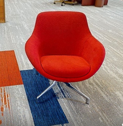 [#B12-4] Red Lounge chair