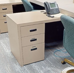 [#E2-14] 3D pedestal desk