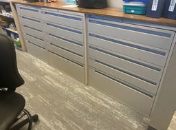 [#D12-23] Lateral File Flat 6 Drawer