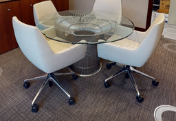 [#B5-5] Conference chairs - wht