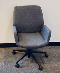 [#B9-12] Grey mobile conference chair