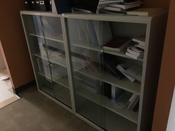 [#D3-1287] L15 W36 H52 Bookshelf glass doors