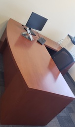 [#E6-20] Office Desk, Right Return