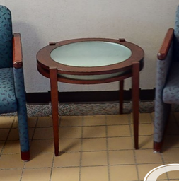 [#C3-16] glass top coffee table