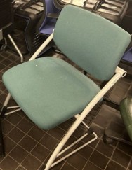 [#B8-133] Sled Chair - Green