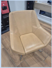 [#B12-32] Leather Lounge Chair