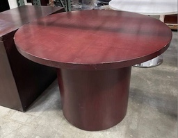 [#C11-15] Cherry Wood Round Table (42")
