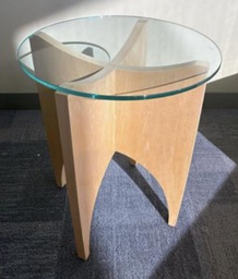 [#C11-104] Turnstone Glass Top End Table