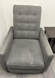 [#B12-106] Grey Pushback Recliner