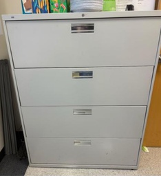 [#D10-135] Fire Resistant Lateral 4 Drawer File