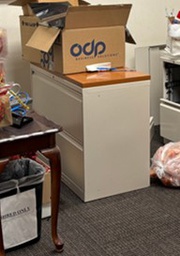 [#D6] 2 Drawer Wood Top Lateral Filing