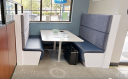 [#B3-5] 2 Tall booth seating w/table