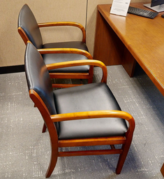 [#B9-5] Black guest chair