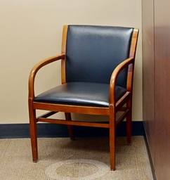 [#B9-6] Black guest chair