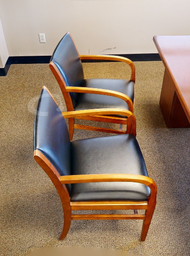 [#B9-9] Black guest chair