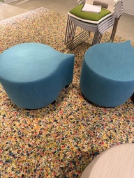 [#B11-89] TEAL OTTOMAN