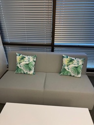 [#B6-121] GREY ARMLESS COUCH