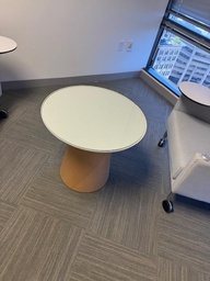 [#C11-131] 2' ROUND GLASS TABLE
