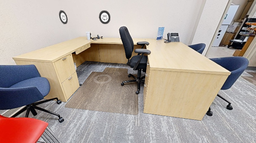 [#D5-12] Desk - U-Shaped 
