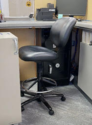 [#E7-26] Teller Stool - Black 