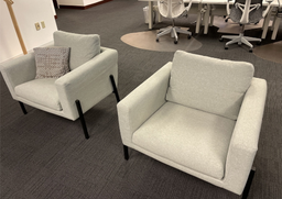 [#B12] Grey Lounge Chairs