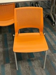 [#B4] Orange Stacking Chairs