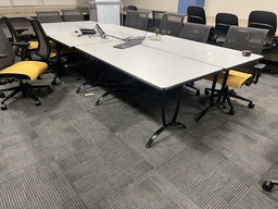 [#C12-11] 30"x60" grey speckled table