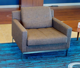 [#B12-14] Brown lounge chair