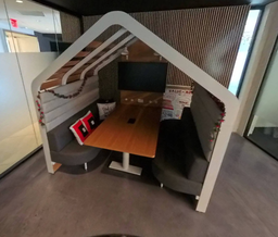 [#L1-4] Little Wood Roof over grey booth