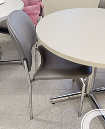 [#B4-7] Grey cafe chair