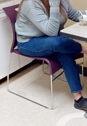 [#B9-4] Purple cafe chair