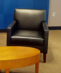 [#B12-5] Black lounge chair