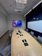 [#C7-18] 14'x5' BOAT SHAPE CONFERENCE TABLE