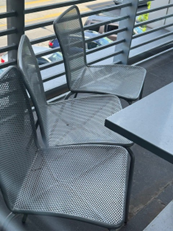 [#B4-33] ARMLESS METAL OUTDOOR CHAIR