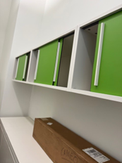 [#D19-129] SLIDING DOOR WALL MOUNT CABINET