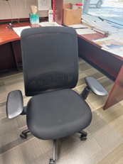 [#B13-154] HAWORTH BLACK TASK CHAIR