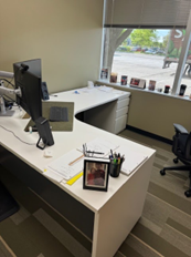 [#E6-168] WHITE L DESK  W / BBF (2-RIGHT HAND /4-LEFT HAND