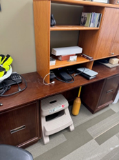 [#D20-193] CREDENZA W/BOOKCASE