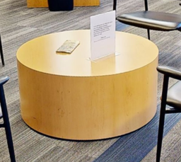 [#C3-29] Round solid coffee table