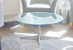 [#C3-6] Glass top coffee table