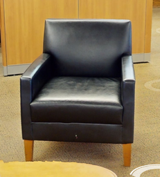 [#B12-4] Black lounge chair