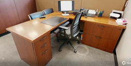 [#E6-2] L-shaped desk (photo representation)