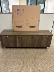 [#D5-9] 15.5" x 60" x 21" Credenza - brown